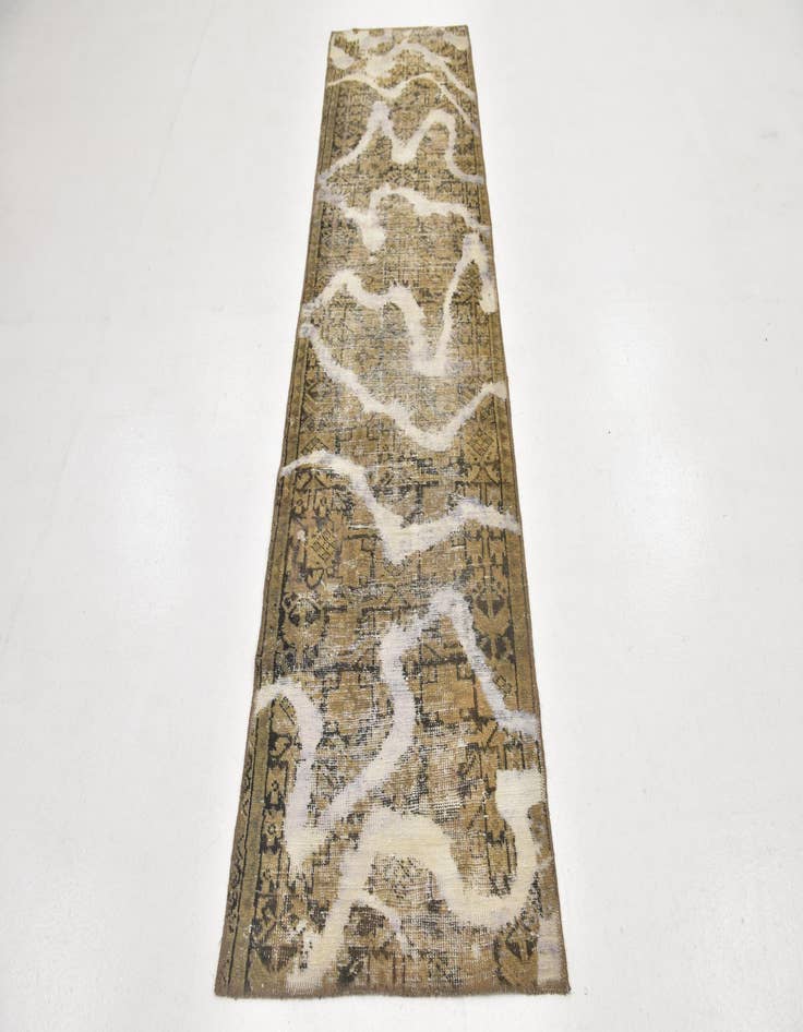 Detail image of 2' 5 x 9' 3  Hand Knotted Ultra Vintage Persian Wool Runner Rug