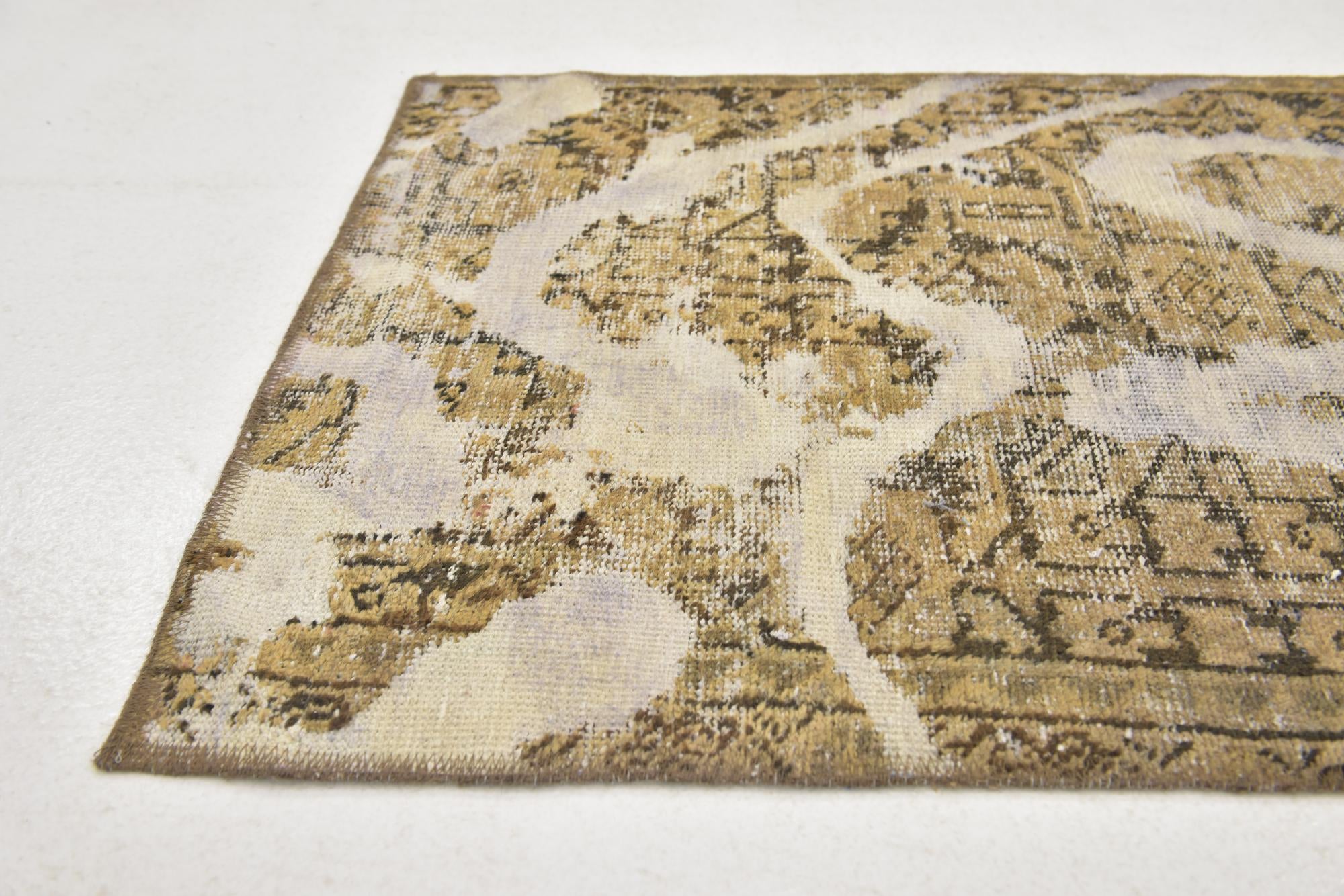 2' 5 x 9' 3 Hand Knotted Ultra Vintage Persian Wool Runner Rug