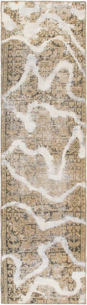 2' 5 x 9' 3 Hand Knotted Ultra Vintage Persian Wool Runner Rug