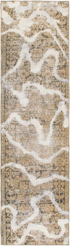 Detail image of 2' 5 x 9' 3 Hand Knotted Ultra Vintage Persian Wool Runner Rug