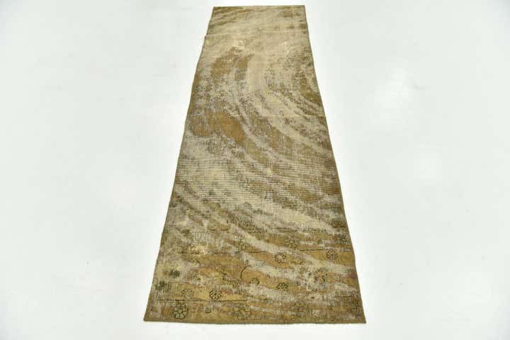 2' 7 x 8' 10 Hand Knotted Ultra Vintage Persian Wool Runner Rug