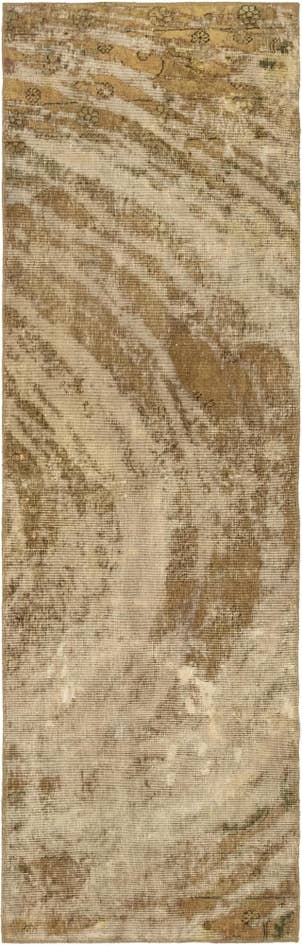 Detail image of 2' 7 x 8' 10 Hand Knotted Ultra Vintage Persian Wool Runner Rug