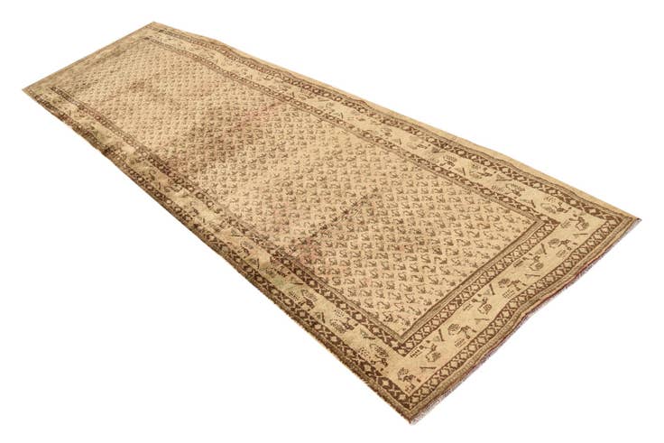 Detail image of 2' 10 x 10' 1 Hand Knotted Ultra Vintage Persian Wool Runner Rug