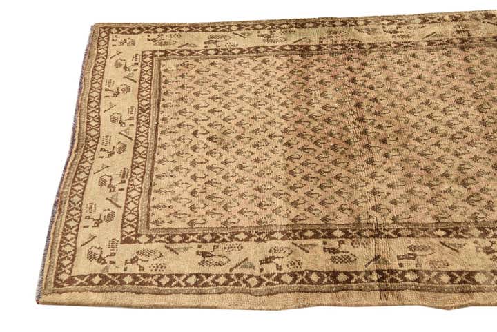 2' 10 x 10' 1 Hand Knotted Ultra Vintage Persian Wool Runner Rug
