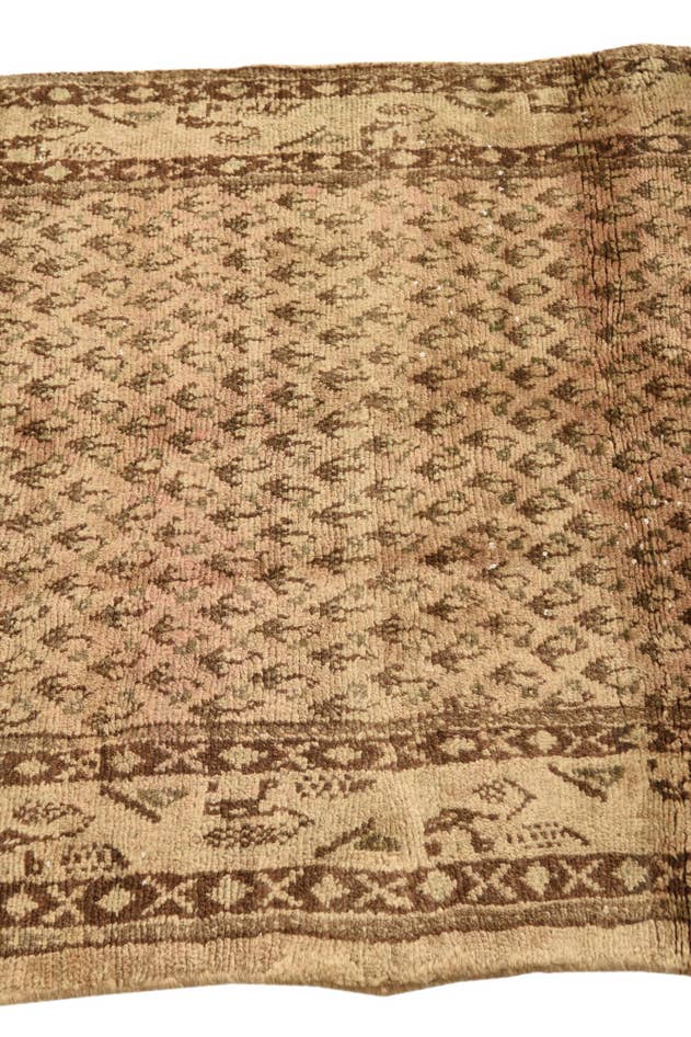 Detail image of 2' 10 x 10' 1 Hand Knotted Ultra Vintage Persian Wool Runner Rug