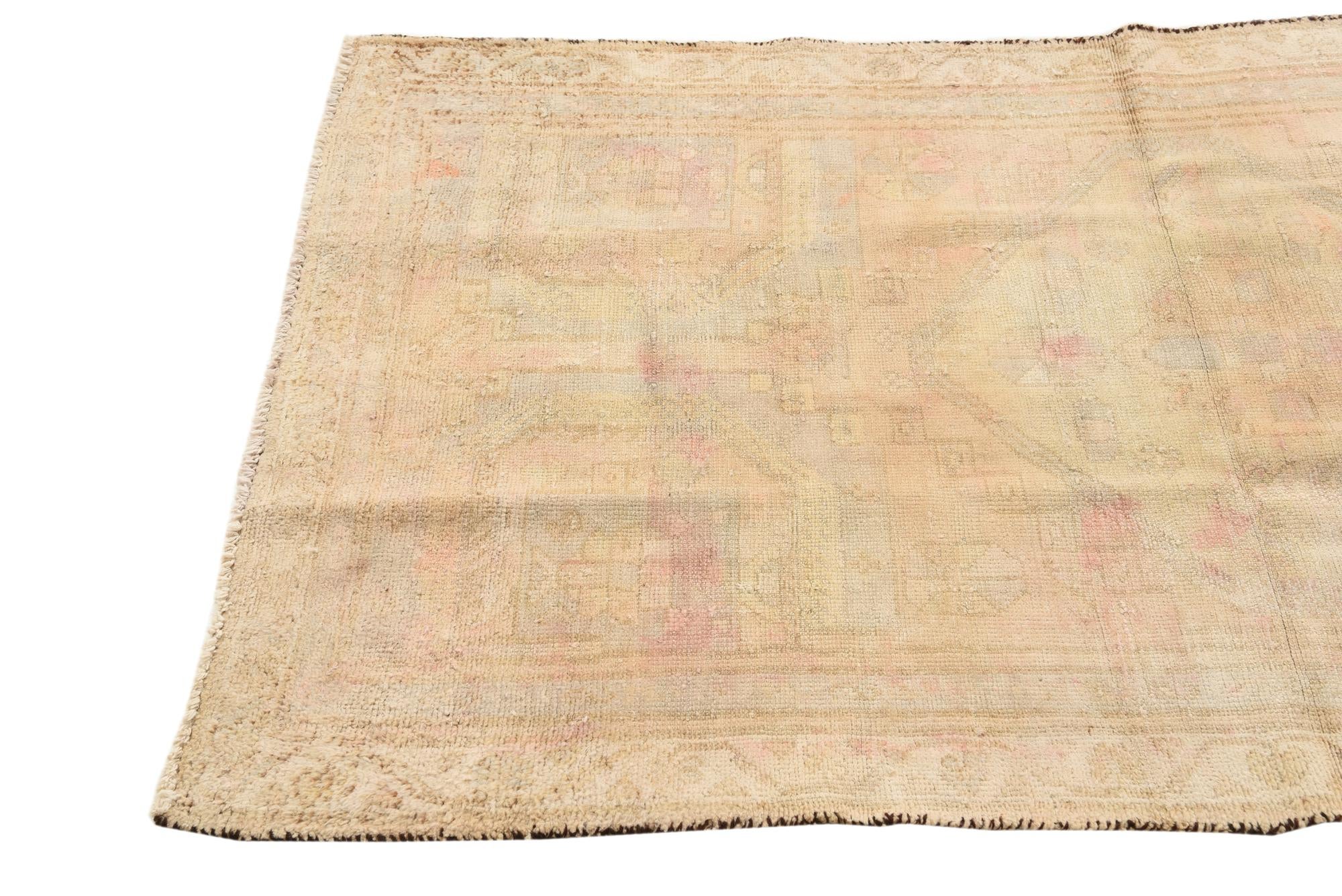 105cm x 205cm anudado a mano Ultra Vintage Alfombra Persa Lana Pasillera
