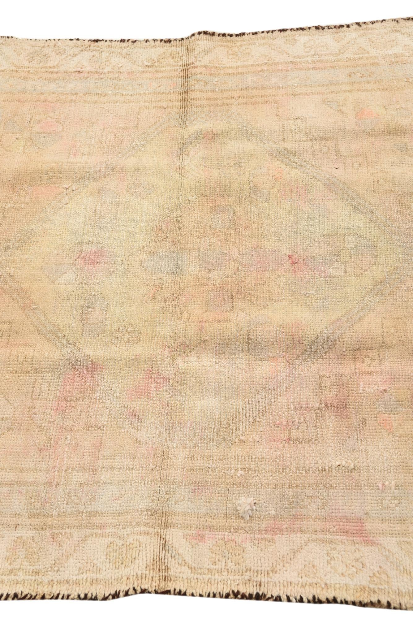 105cm x 205cm anudado a mano Ultra Vintage Alfombra Persa Lana Pasillera