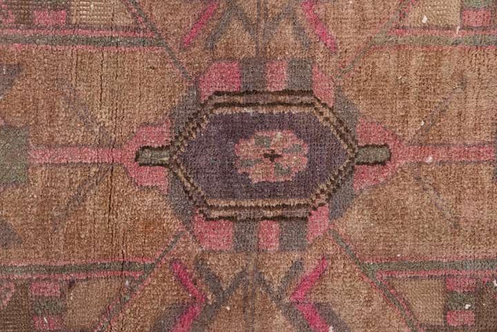 4' 5 x 14' 3 Hand Knotted Ultra Vintage Persian Wool Runner Rug