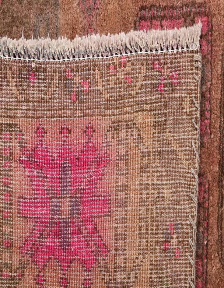 Detail image of 4' 5 x 14' 3  Hand Knotted Ultra Vintage Persian Wool Runner Rug