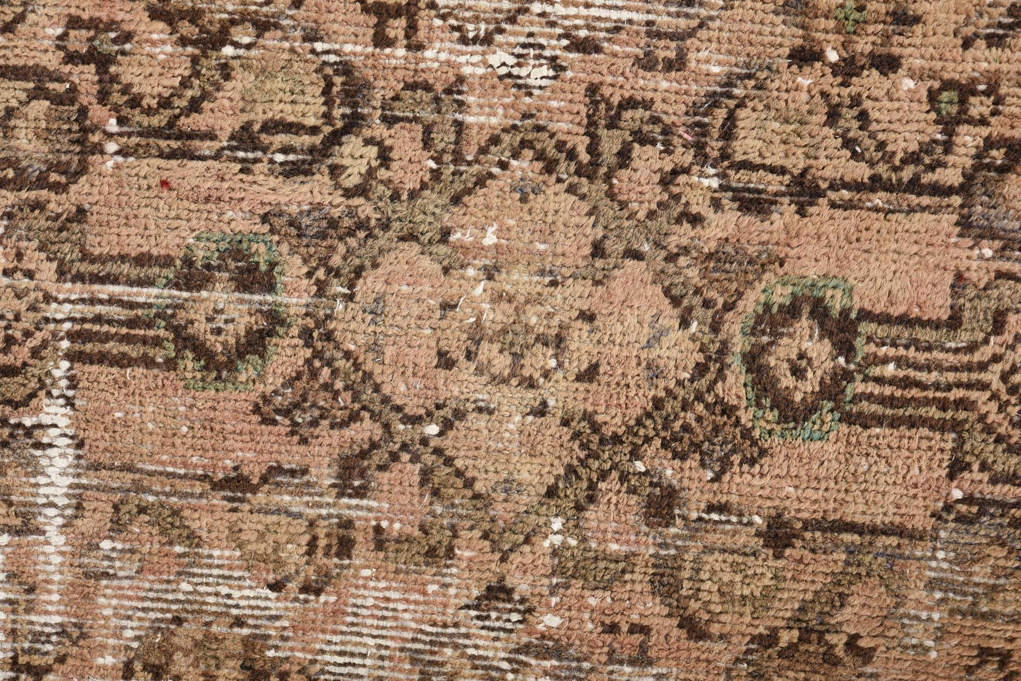 3' 10 x 9' 10 Hand Knotted Ultra Vintage Persian Wool Runner Rug