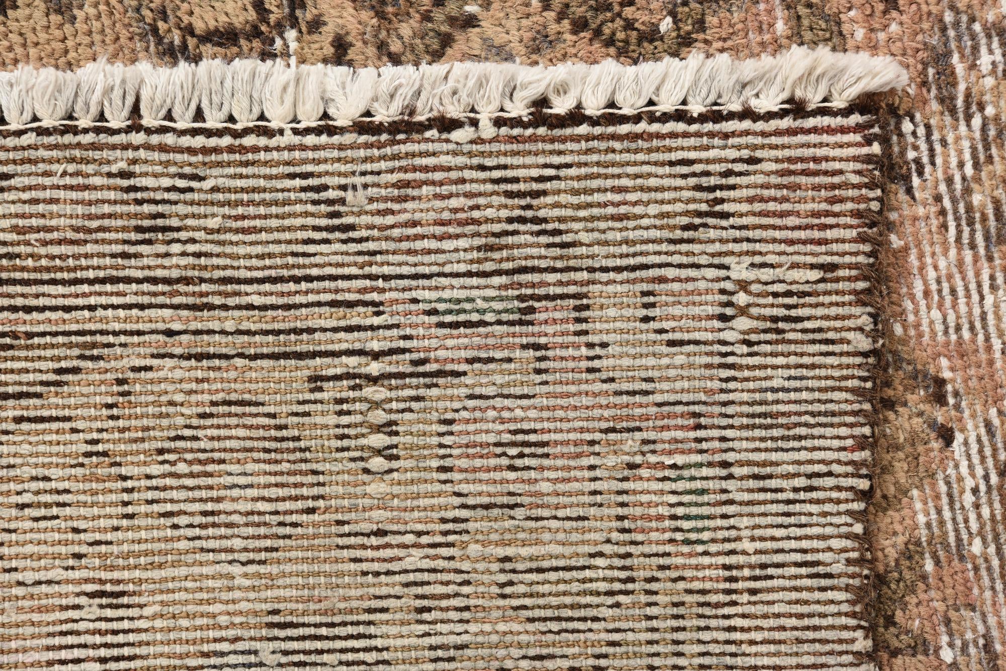 3' 10 x 9' 10 Hand Knotted Ultra Vintage Persian Wool Runner Rug