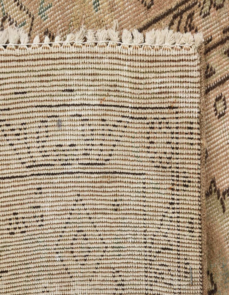 Detail image of 3' 8 x 9'  Hand Knotted Ultra Vintage Persian Wool Runner Rug