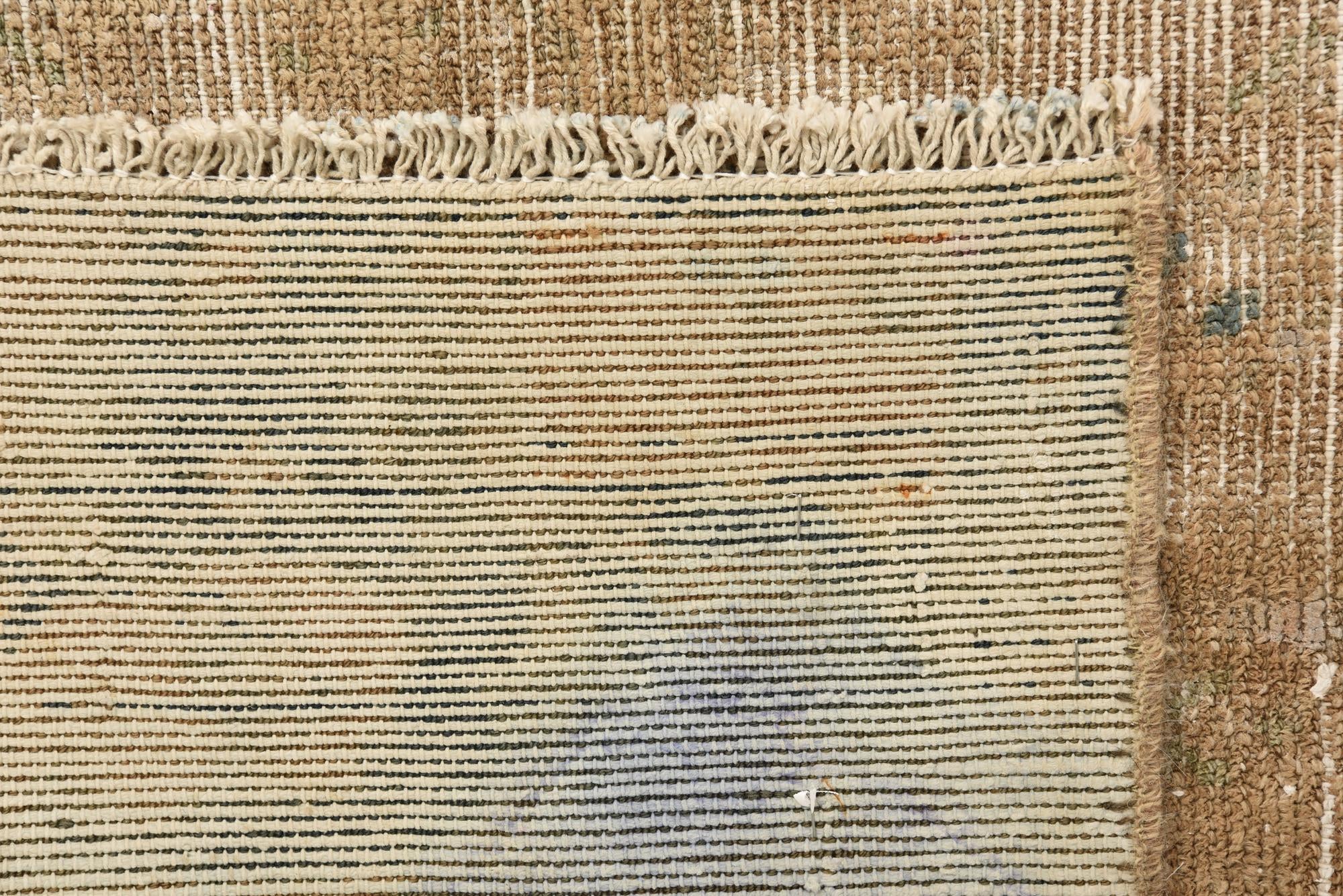 3' 7 x 8' 5 Hand Knotted Ultra Vintage Persian Wool Runner Rug