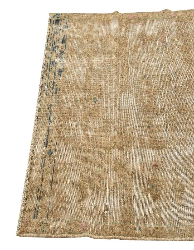 Detail image of 3' 7 x 8' 5  Hand Knotted Ultra Vintage Persian Wool Runner Rug