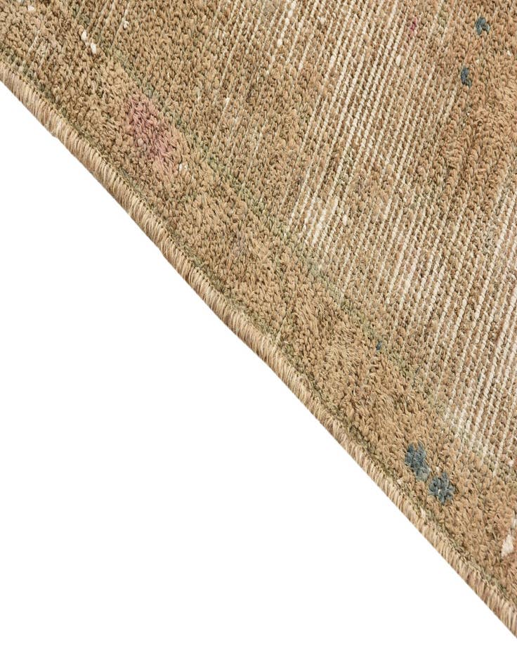 Detail image of 3' 7 x 8' 5  Hand Knotted Ultra Vintage Persian Wool Runner Rug