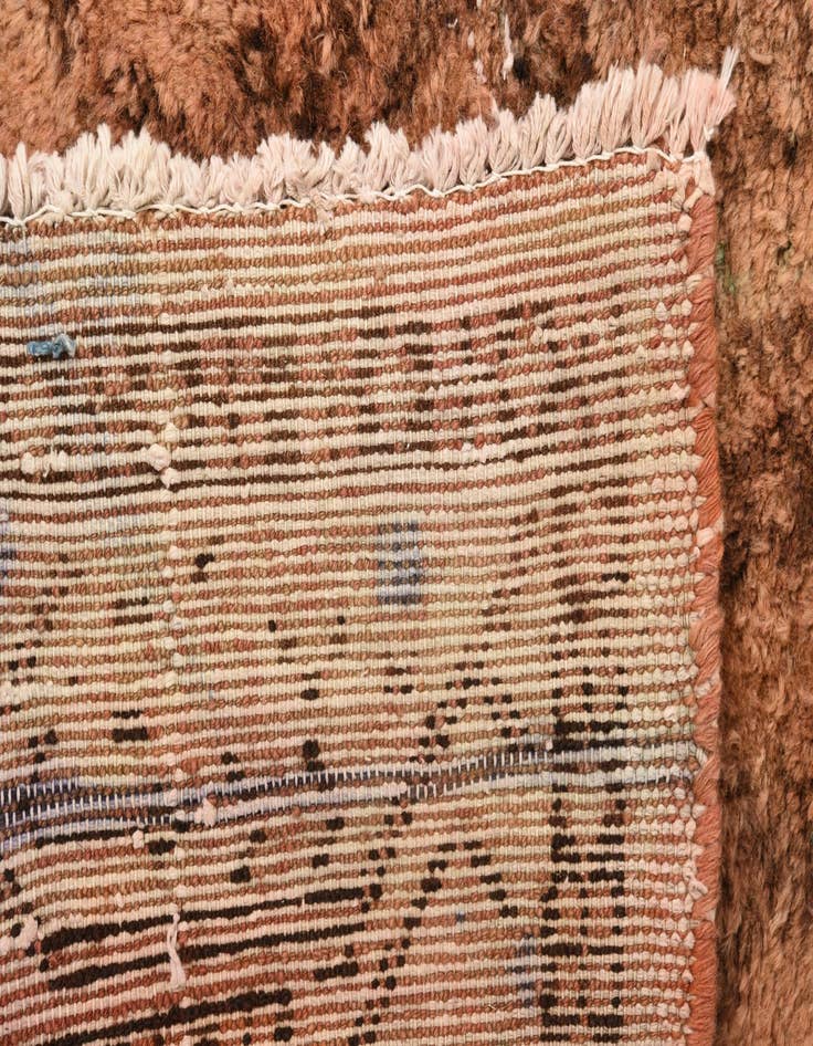 Detail image of 3' 4 x 9' 10  Hand Knotted Ultra Vintage Persian Wool Runner Rug