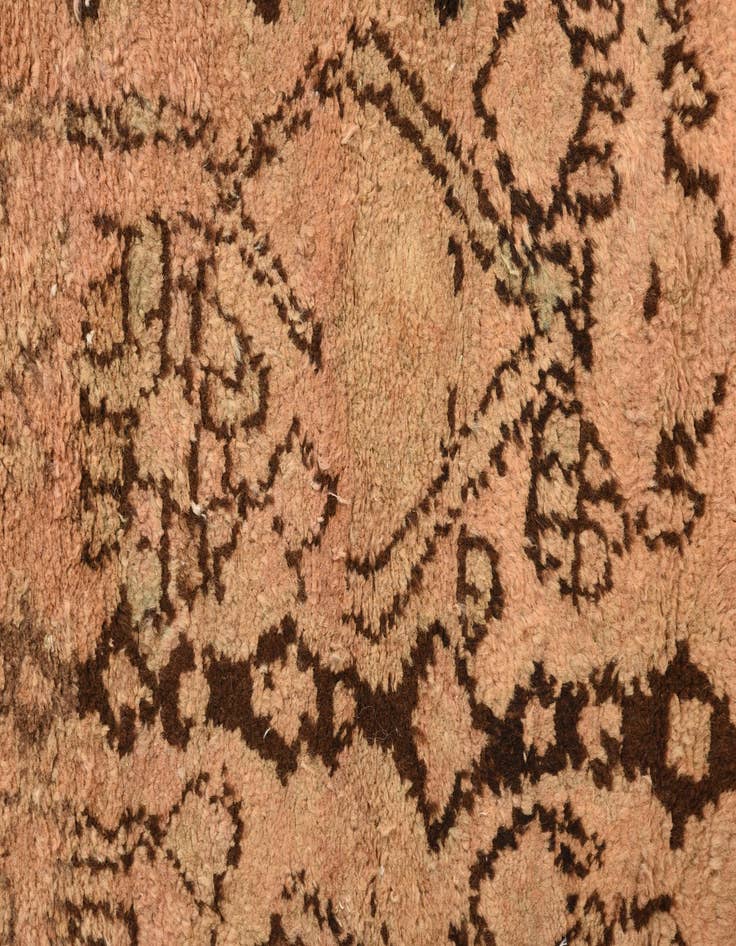 Detail image of 3' 4 x 9' 10  Hand Knotted Ultra Vintage Persian Wool Runner Rug