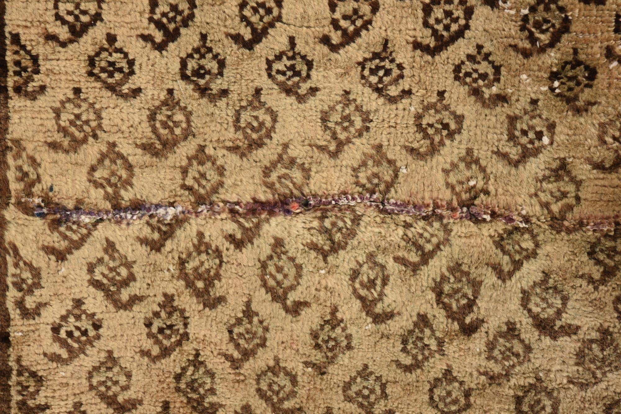 3' 5 x 9' 1 Hand Knotted Ultra Vintage Persian Wool Runner Rug