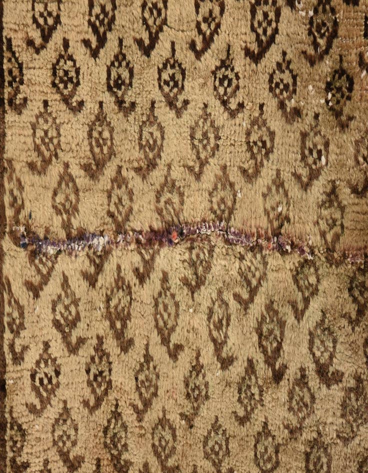 Detail image of 3' 5 x 9' 1  Hand Knotted Ultra Vintage Persian Wool Runner Rug