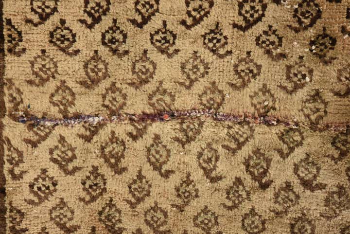 3' 5 x 9' 1 Hand Knotted Ultra Vintage Persian Wool Runner Rug