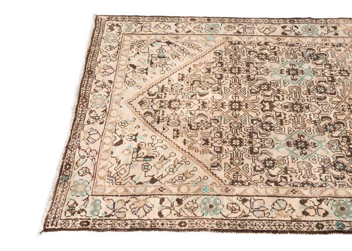 3' 5 x 13' 10 Hand Knotted Ultra Vintage Persian Wool Runner Rug