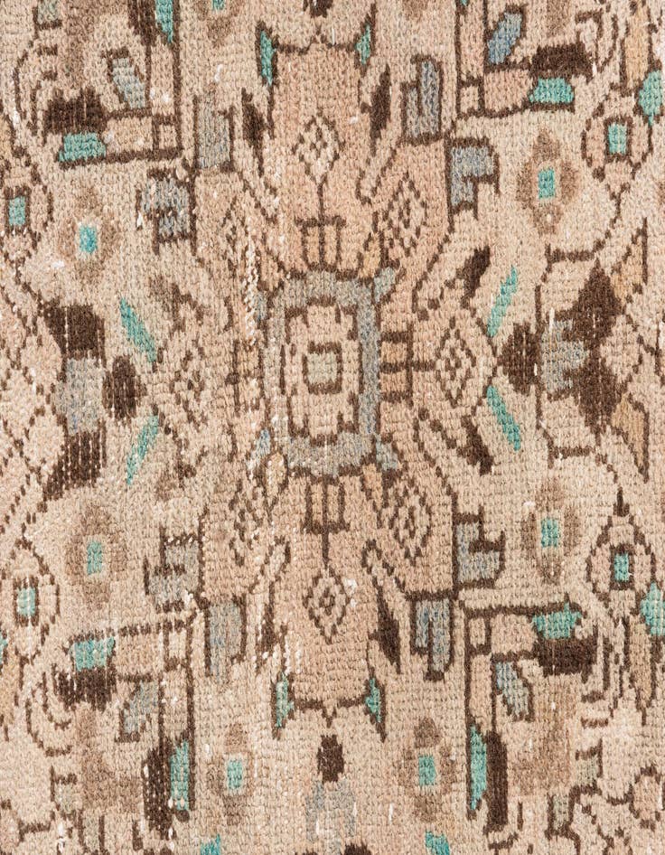 Detail image of 3' 5 x 13' 10  Hand Knotted Ultra Vintage Persian Wool Runner Rug