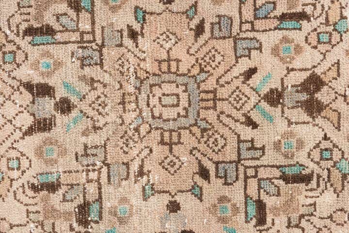 3' 5 x 13' 10 Hand Knotted Ultra Vintage Persian Wool Runner Rug