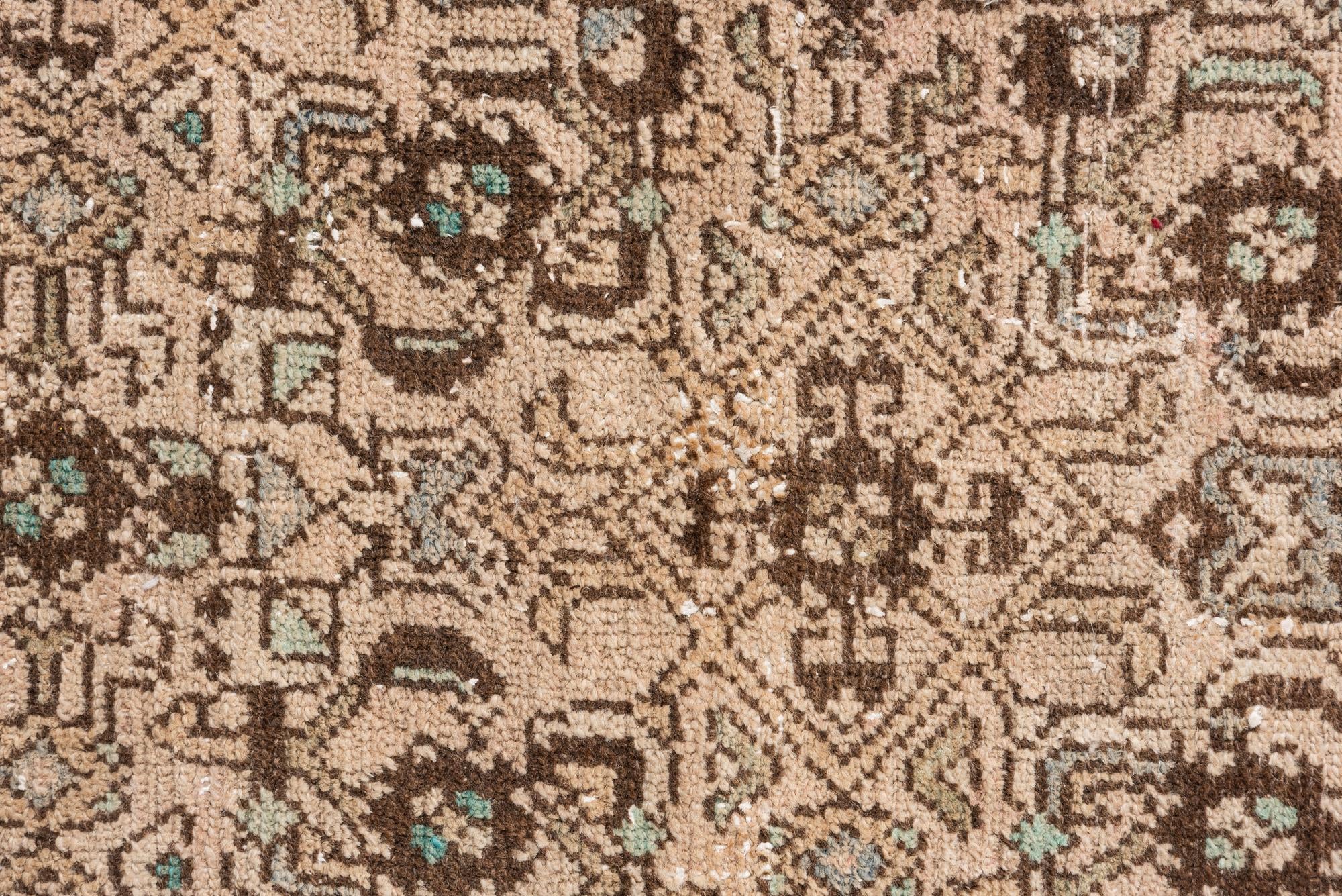 3' 5 x 13' 10 Hand Knotted Ultra Vintage Persian Wool Runner Rug