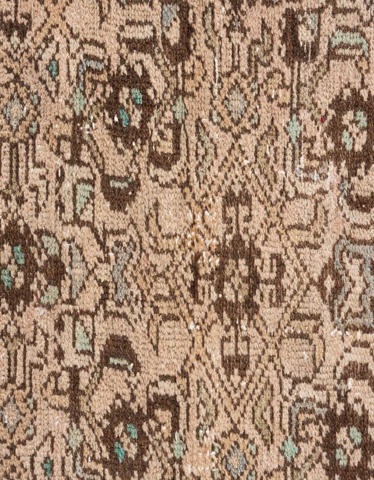Detail image of 3' 5 x 13' 10  Hand Knotted Ultra Vintage Persian Wool Runner Rug