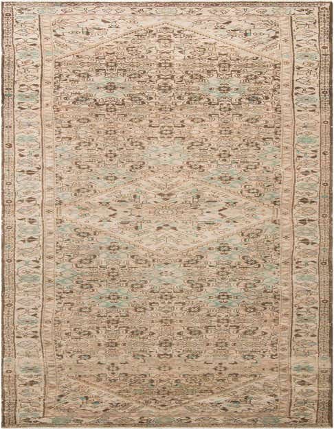 Primary image 3' 5 x 13' 10  Hand Knotted Ultra Vintage Persian Wool Runner Rug