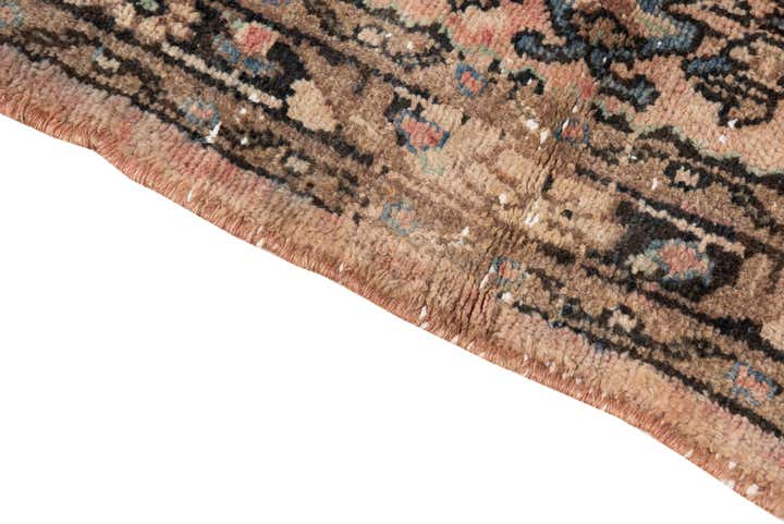 3' 7 x 9' 6 Hand Knotted Ultra Vintage Persian Wool Runner Rug