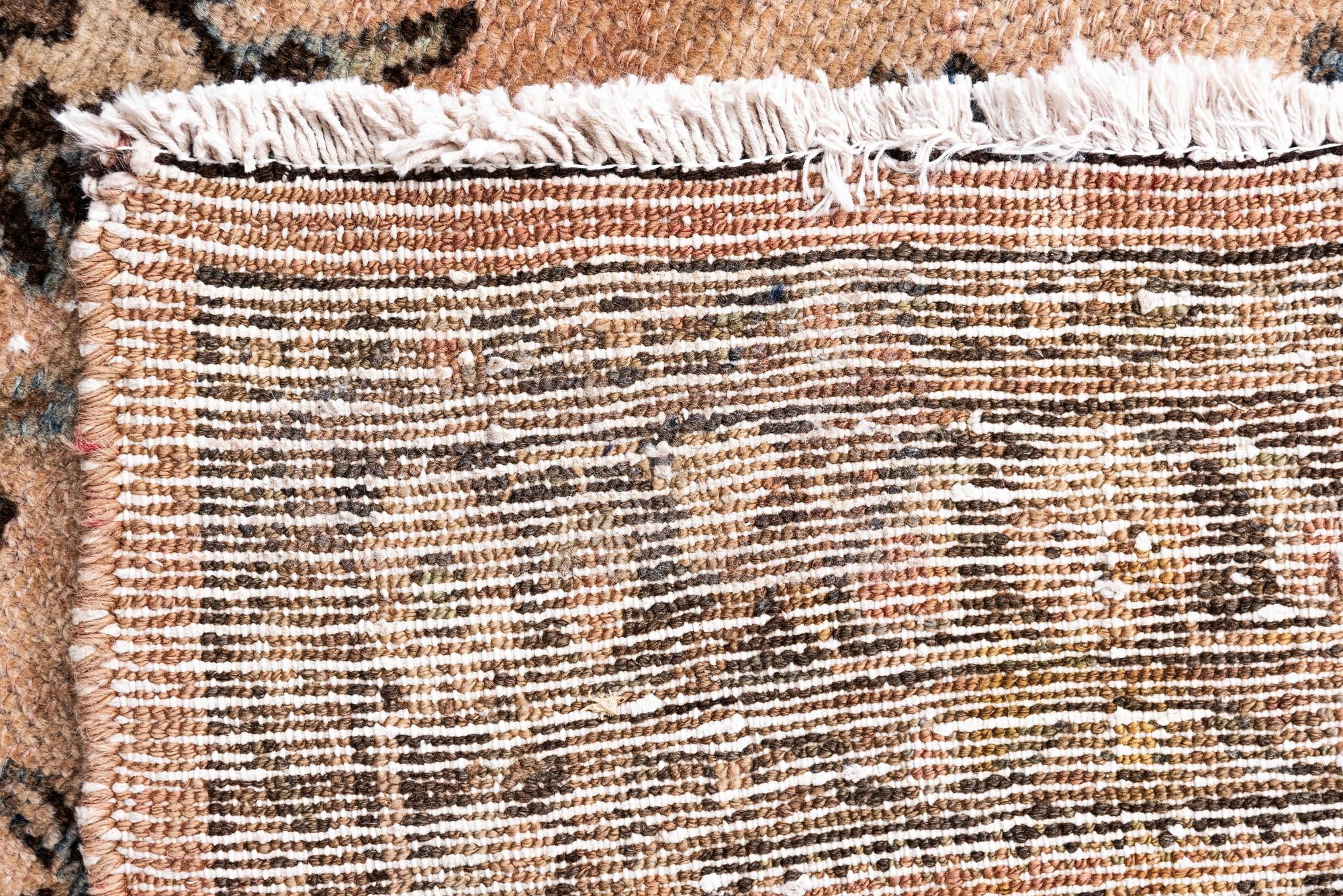 3' 7 x 9' 6 Hand Knotted Ultra Vintage Persian Wool Runner Rug