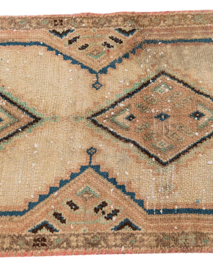 Detail image of 1' 7 x 8' 8  Hand Knotted Ultra Vintage Persian Wool Runner Rug