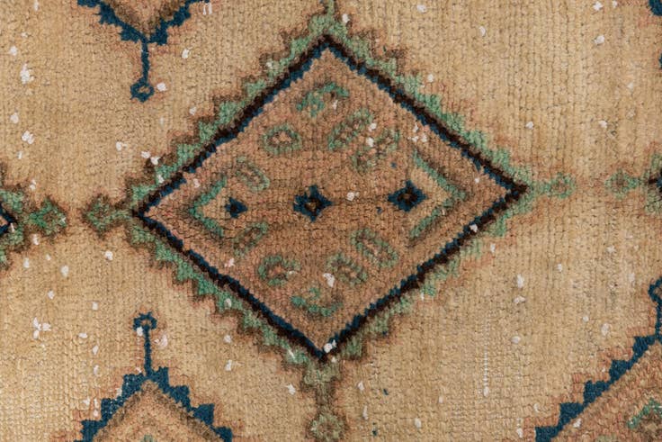 Detail image of 1' 7 x 8' 8 Hand Knotted Ultra Vintage Persian Wool Runner Rug