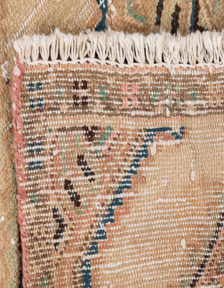 Detail image of 1' 7 x 8' 8  Hand Knotted Ultra Vintage Persian Wool Runner Rug