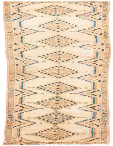 Primary image 1' 7 x 8' 8  Hand Knotted Ultra Vintage Persian Wool Runner Rug