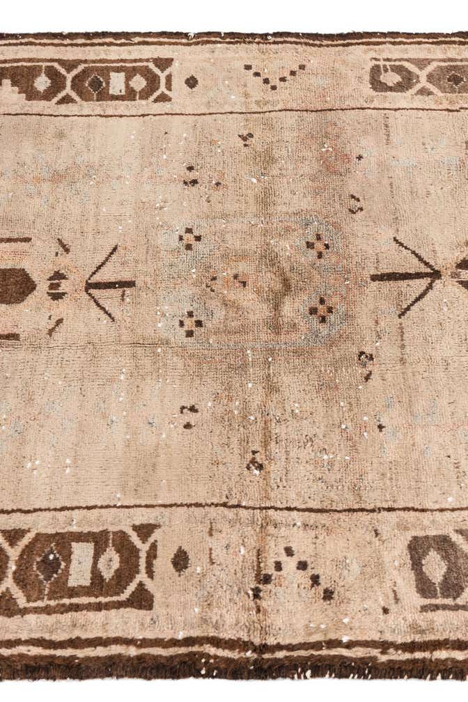 3' 6 x 9' 9 Hand Knotted Ultra Vintage Persian Wool Runner Rug