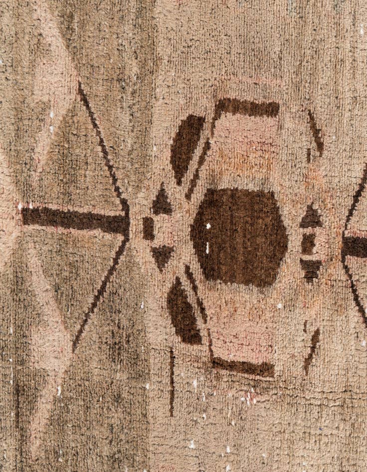Detail image of 3' 6 x 9' 9  Hand Knotted Ultra Vintage Persian Wool Runner Rug