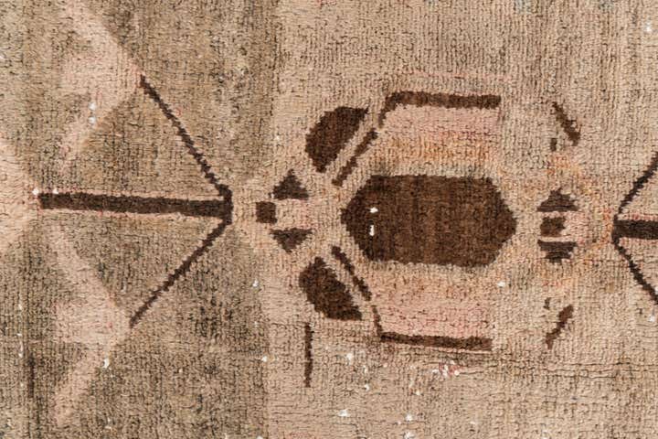 3' 6 x 9' 9 Hand Knotted Ultra Vintage Persian Wool Runner Rug
