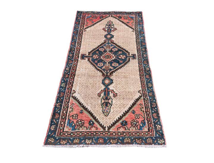 2' 10 x 5' 10 Hand Knotted Ultra Vintage Persian Wool Runner Rug