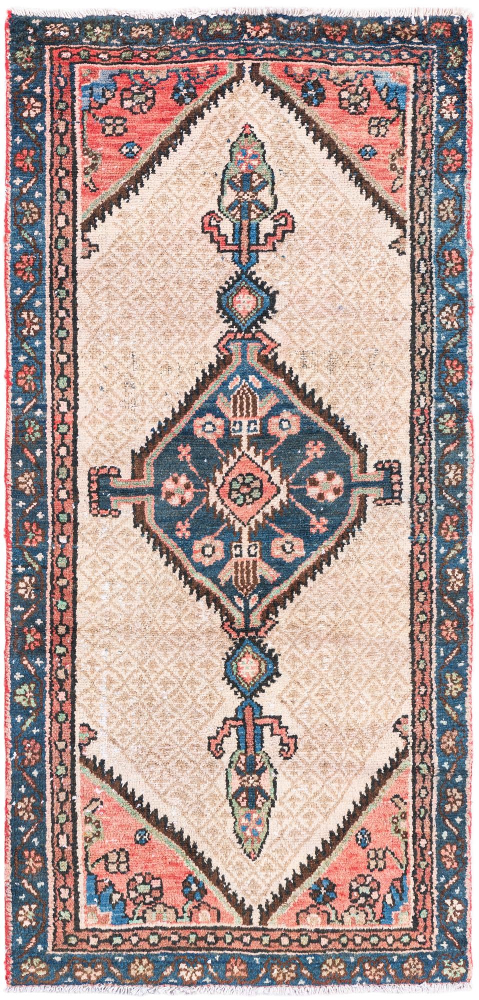 2' 10 x 5' 10 Hand Knotted Ultra Vintage Persian Wool Runner Rug