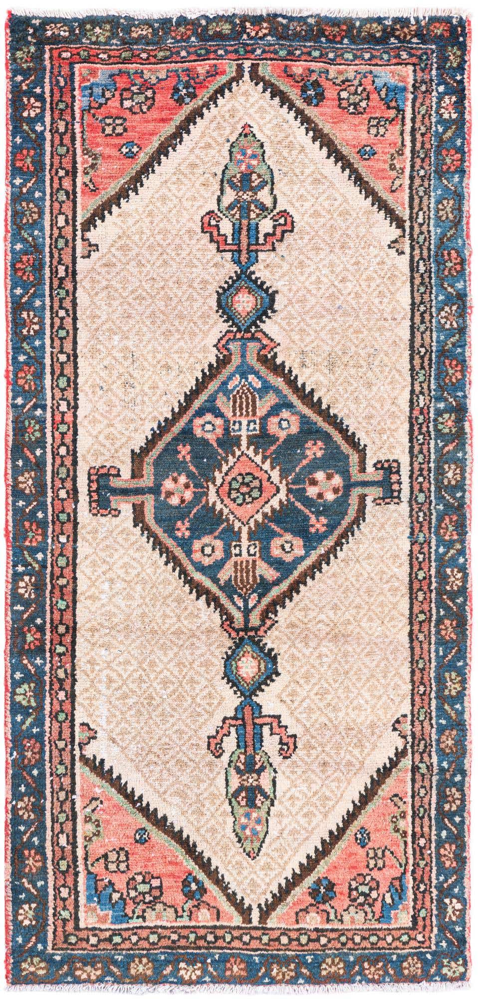 2' 10 x 5' 10 Hand Knotted Ultra Vintage Persian Wool Runner Rug