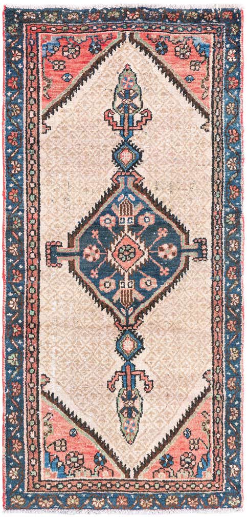 2' 10 x 5' 10 Hand Knotted Ultra Vintage Persian Wool Runner Rug