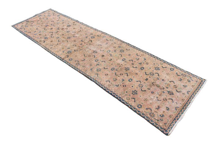 2' 4 x 8' 8 Hand Knotted Ultra Vintage Persian Wool Runner Rug