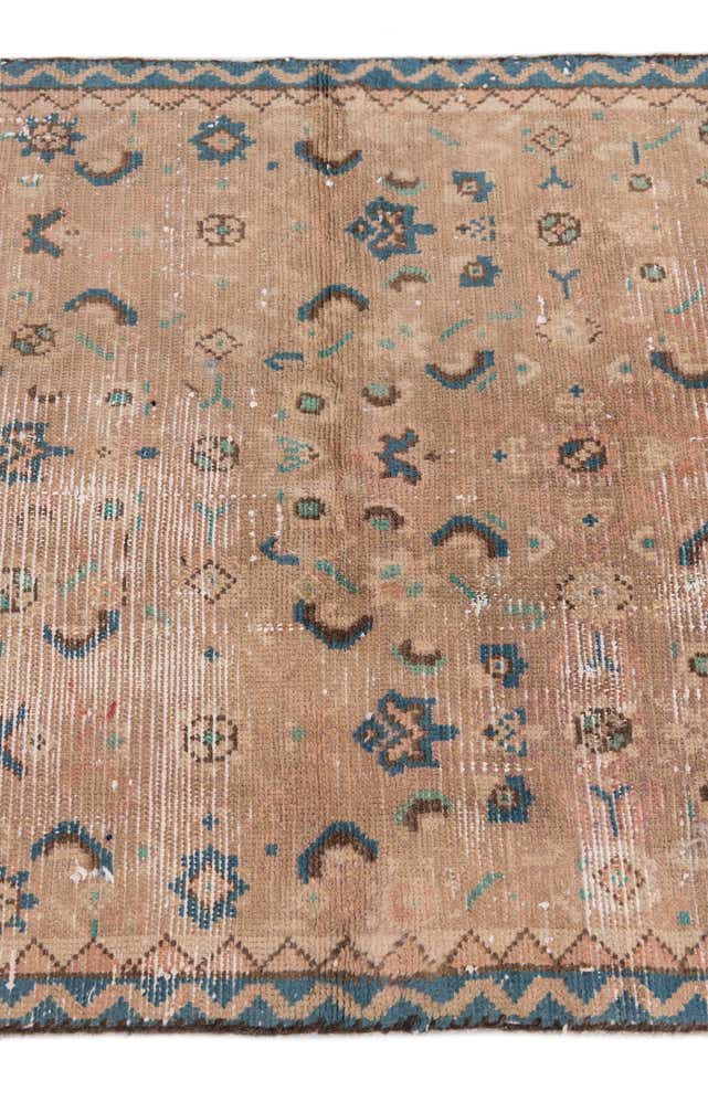 2' 4 x 8' 8 Hand Knotted Ultra Vintage Persian Wool Runner Rug