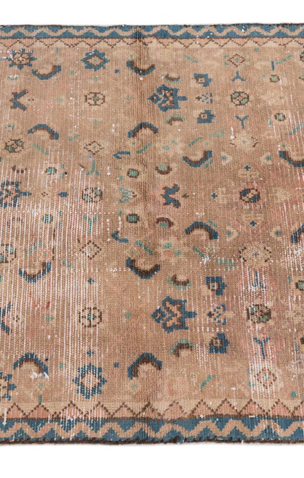 Detail image of 2' 4 x 8' 8 Hand Knotted Ultra Vintage Persian Wool Runner Rug