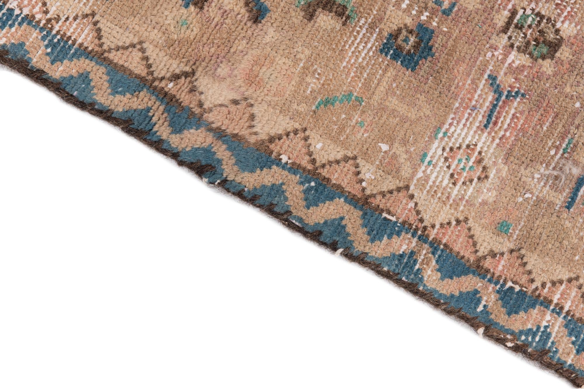 2' 4 x 8' 8 Hand Knotted Ultra Vintage Persian Wool Runner Rug