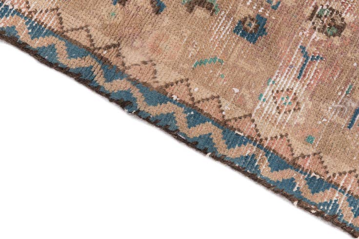 Detail image of 2' 4 x 8' 8 Hand Knotted Ultra Vintage Persian Wool Runner Rug