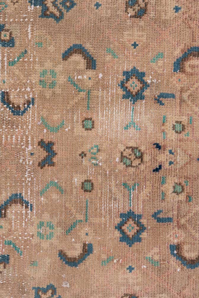 2' 4 x 8' 8 Hand Knotted Ultra Vintage Persian Wool Runner Rug