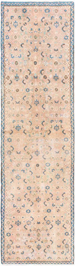 2' 4 x 8' 8 Hand Knotted Ultra Vintage Persian Wool Runner Rug